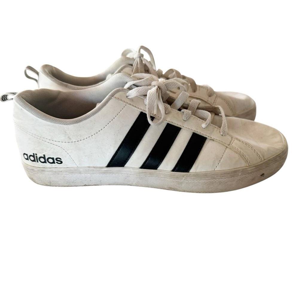 Adidas NEO Baseline Unisex Sneakers Shoes Size 9 White Black Stripes